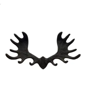 Kroklist - Jern - Elghorn - svart/brun - 7 x 20 x 36 cm - www.frokenfraken.se