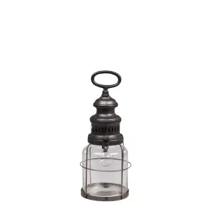 Fransk låve lykt med lyspære og timer – 32 x Ø12 cm - www.frokenfraken.se