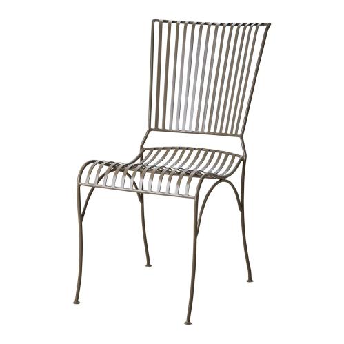 Hagestol - Metall Beige - 43 x 45 x 46 cm - www.frokenfraken.se