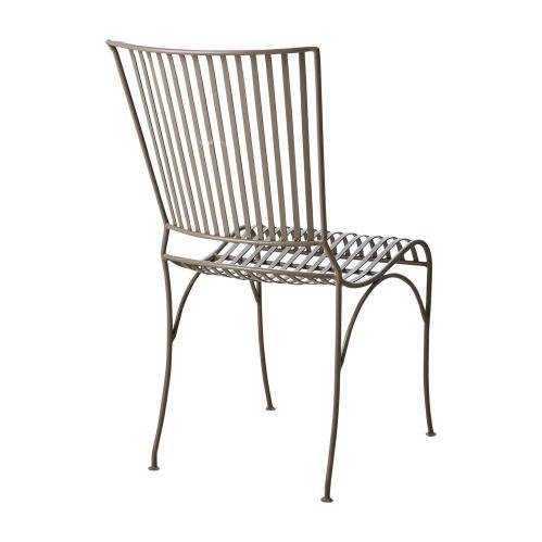 Hagestol - Metall Beige - 43 x 45 x 46 cm - www.frokenfraken.se