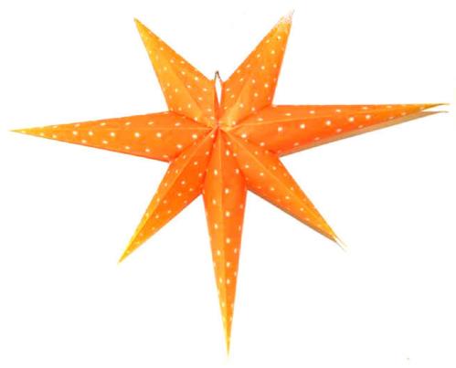 Adventsstjerne - Klassisk Gammeldags Oransje - 60 cm - www.frokenfraken.se