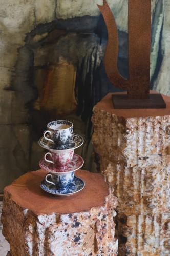 Espressokopp med skål – Svart – Ø6,5 cm - www.frokenfraken.se