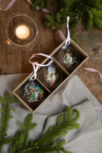 Julkuler - 3 stk - Barna i Bullerbyn - Glass - www.frokenfraken.se