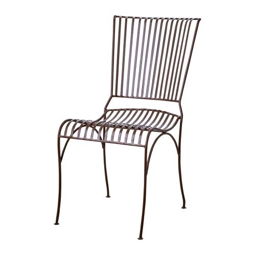 Hagestol - Metall Bordeaux - 43 x 45 x 46 cm - www.frokenfraken.se
