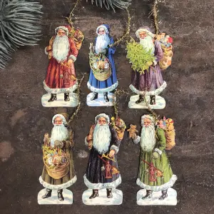 Bokmerkehengere - 6 stk nisser med glitter - www.frokenfraken.se