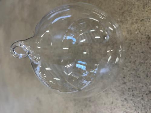 Julkule - Bollås - Klarglass - 15 cm - www.frokenfraken.se