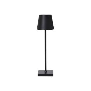 Bordlampe - Oppladbar - Jern - Svart - 10 x 38 cm - www.frokenfraken.se