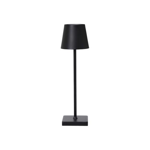 Bordlampe - Oppladbar - Jern - Svart - 10 x 38 cm - www.frokenfraken.se