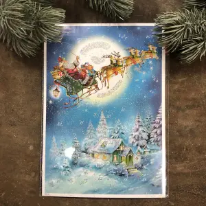 Adventskalender - Nisse slede - www.frokenfraken.se