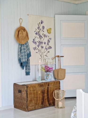 VÆGGBONAD - Blåklockor - 70 x 100 cm - www.frokenfraken.se