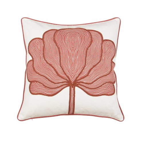 Putetrekk - LOTUS - PEACH - 48 X 48 CM - www.frokenfraken.se