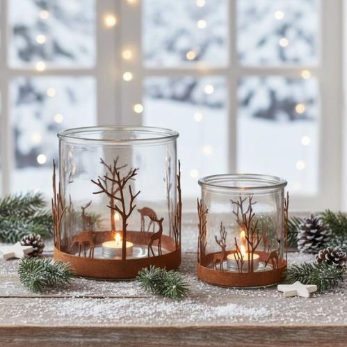 Lyslykt – Skogen – Liten – Ø10 x 10 cm - www.frokenfraken.se