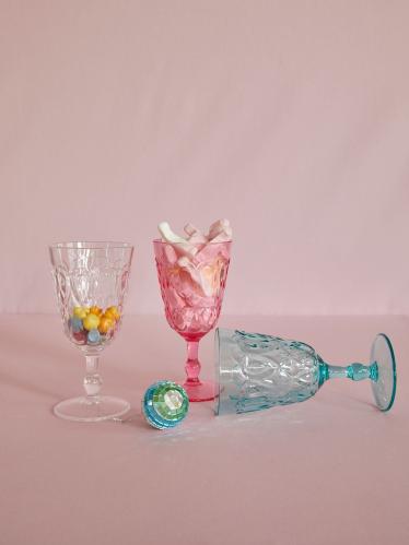 Vinglass - Rosa - 17 cm - www.frokenfraken.se
