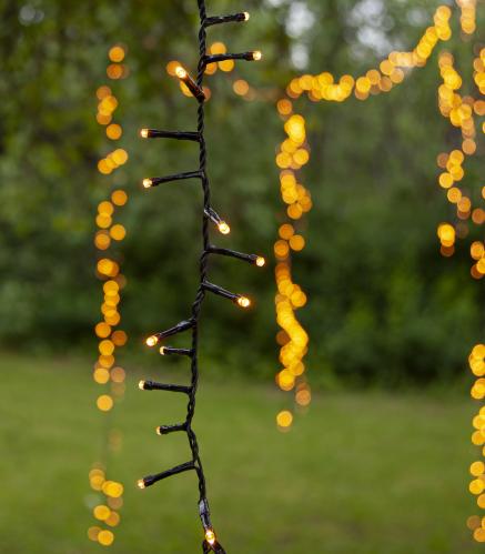 Ljusslinga - Utendørs - 80 stk varm hvit LED - 8 meter - www.frokenfraken.se