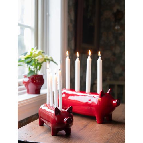 Adventsstake - Gris - Rød - 27 x 9 x 11 cm - www.frokenfraken.se