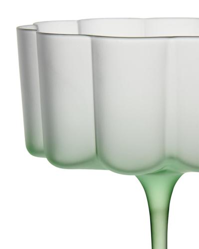 Cocktail/dessertglass - Grønn - Ø10 x 14 cm - www.frokenfraken.se
