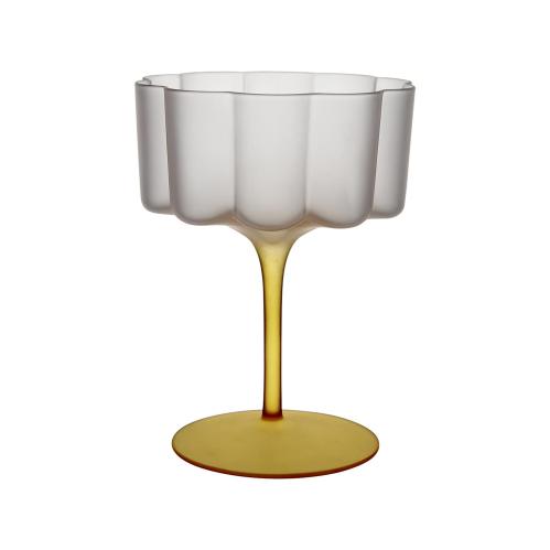 Cocktail/dessertglass - Gul - Ø10 x 14 cm - www.frokenfraken.se