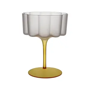 Cocktail/dessertglass - Gul - Ø10 x 14 cm - www.frokenfraken.se