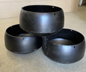 Ampel - Børstet Svart - liten - Ø22 cm - www.frokenfraken.se