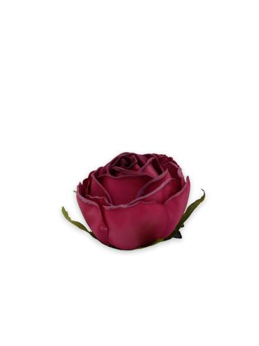 Ros med clip - Mörkröd - 5,5 cm - www.frokenfraken.se