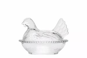 Påskeegg - Høne - Glasskål - 15 x 11 cm - www.frokenfraken.se