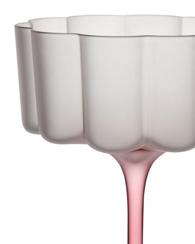 Cocktail/dessertglass - Rosa - Ø10 x 14 cm - www.frokenfraken.se