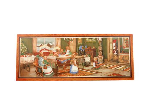 Julbonad - Tomten kommer til familien - 78 x 31 cm - www.frokenfraken.se