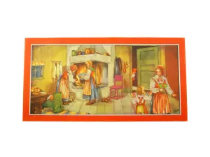 Julbonad - Gamla 50-tal hjemme ved peisen - 75 x 39 cm - www.frokenfraken.se