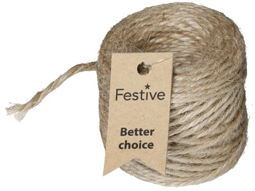 Snøre - Natur/Jute - 25 m - www.frokenfraken.se