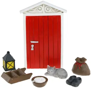 Nissedør - Rød - 14,8 x 9,4 - www.frokenfraken.se