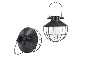 Lampe - Solcelle Hengende - Svart - 18,5 cm - www.frokenfraken.se