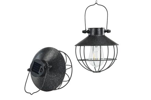 Lampe - Solcelle Hengende - Svart - 18,5 cm - www.frokenfraken.se