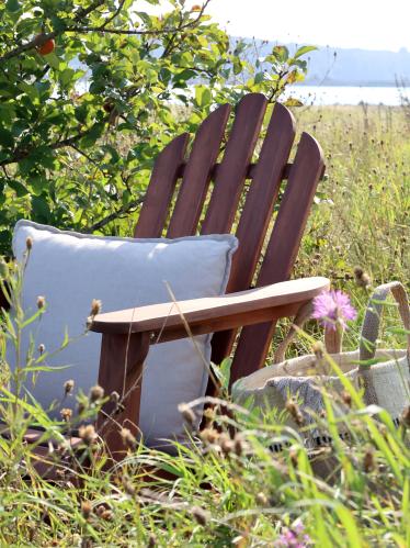 Amerikansk dekkstol - Adirondack solstol - Tre brun - www.frokenfraken.se