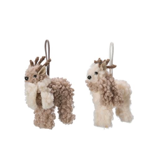 Hjort – Hengende – Beige – 8 x 10 cm - www.frokenfraken.se