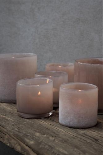 Lyslykt - Lumiere Sand - 12 x 12 cm - Bidra til Barncancerfonden - www.frokenfraken.se