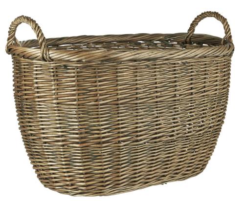 Vedkurv - Oval kurv - 60 cm - www.frokenfraken.se