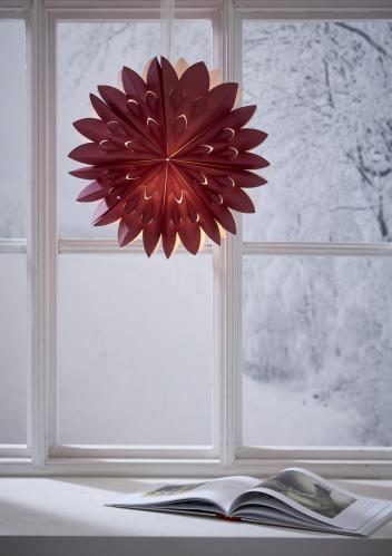 Adventsstjerne - Rød - 40cm - www.frokenfraken.se