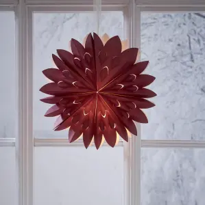 Adventsstjerne - Rød - 40cm - www.frokenfraken.se