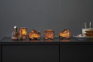 Lyslenke - Jul - Gingerville - 9 cm - www.frokenfraken.se