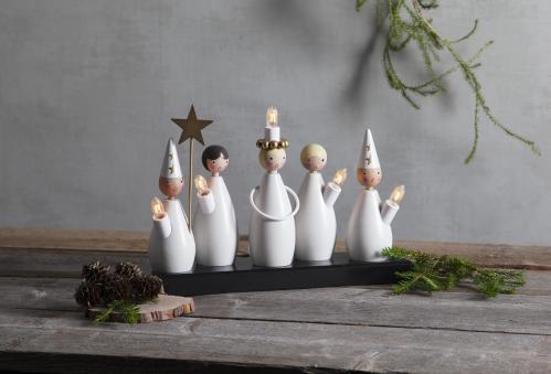 Adventsstake Luciakör - 22 cm - www.frokenfraken.se