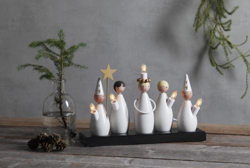 Adventsstake Luciakör - 22 cm - www.frokenfraken.se