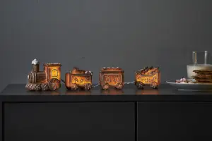 Lyslenke - Jul - Gingerville - 9 cm - www.frokenfraken.se