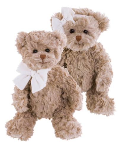 Gammeldags Nalle - Rosett i håret - 25 cm - www.frokenfraken.se