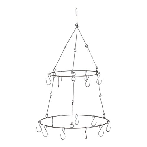 Hängare - 2 våningar med krokar - 35 x H 65 cm - www.frokenfraken.se