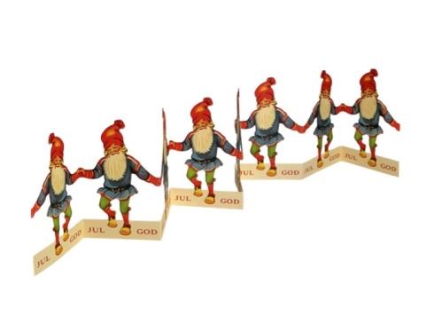 Papirstripe - Nisse - God Jul - 12 x 60 cm - www.frokenfraken.se