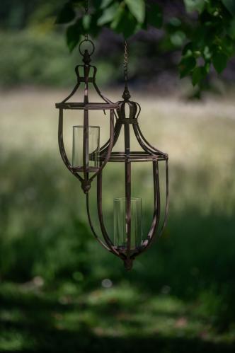 Lyslykt – Hengende – Rust - 2 størrelser – 56 cm, 41 cm - www.frokenfraken.se