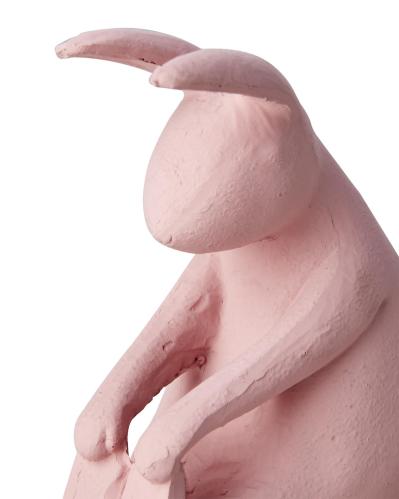 Kanin - Rosa - Påskepynt - 10 x 6 x 11 cm - www.frokenfraken.se