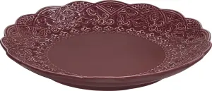 Orient assiett vinrød - Ø19 cm - www.frokenfraken.se