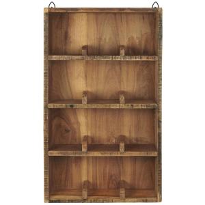 Vegghylle med 12 rom - Tre - 61 x 36 cm - www.frokenfraken.se
