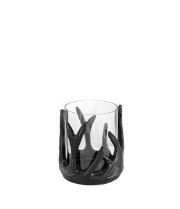 Lyslykt - Reinhorn - Svart - 13 cm - 1 stk - www.frokenfraken.se